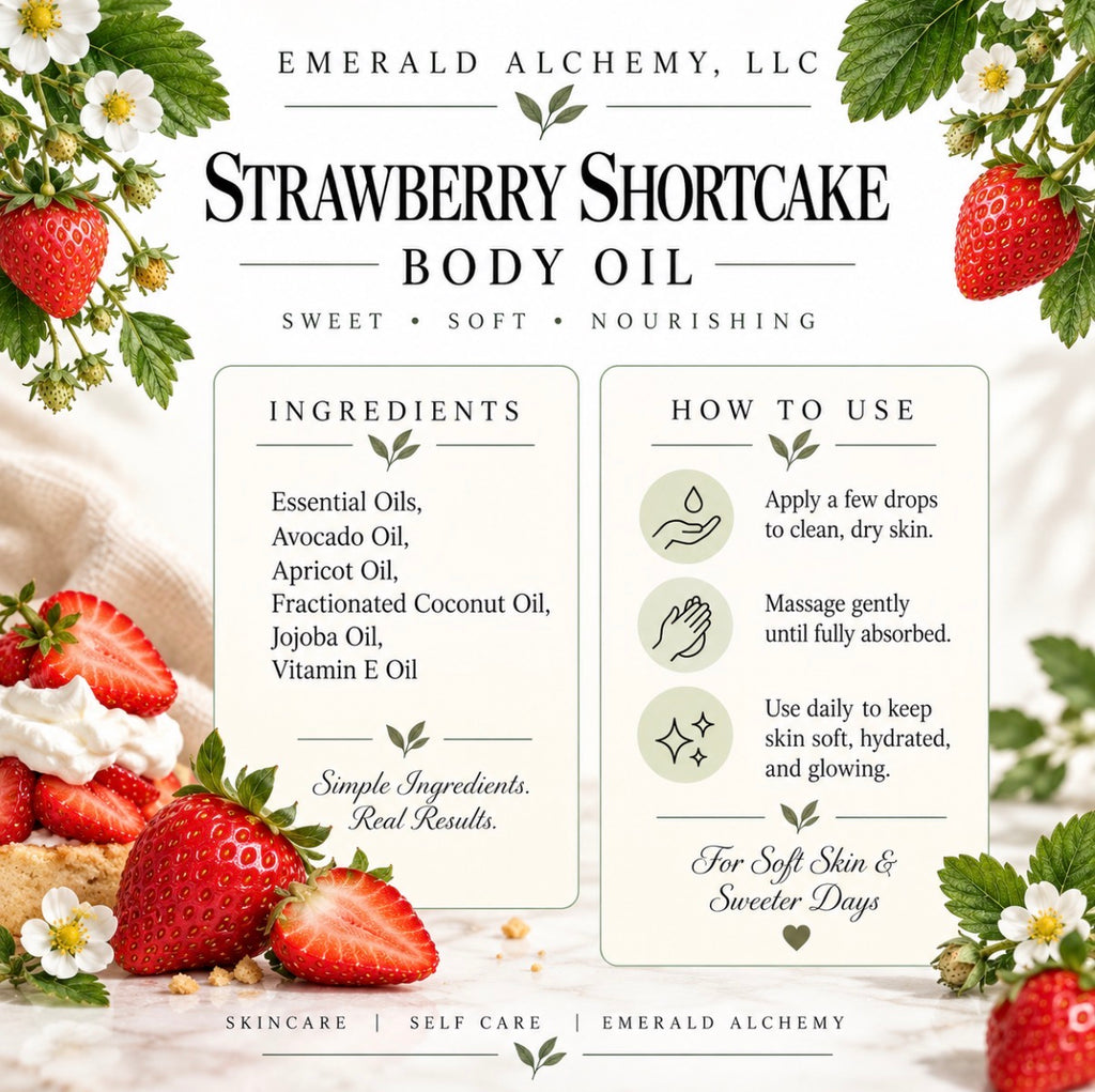 Strawberry Shortcake body oil ingredients and how to use